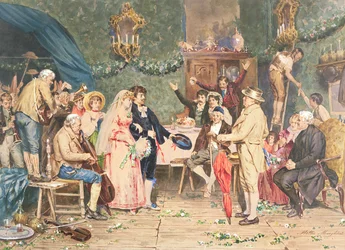 A festa de casamento